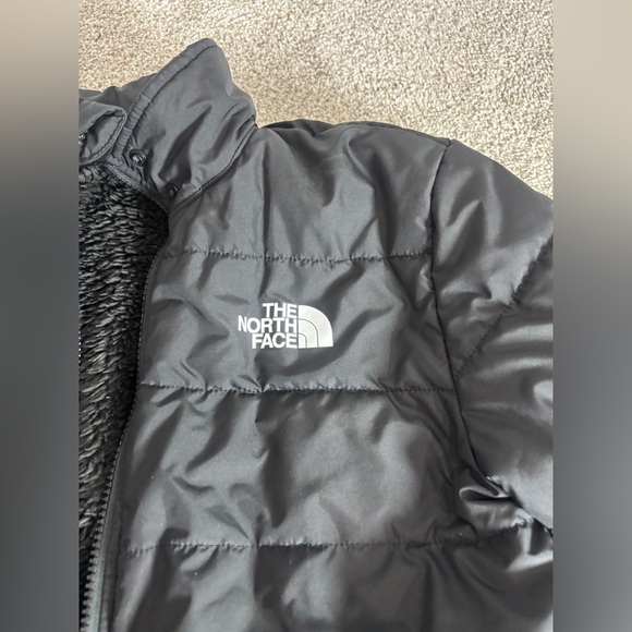 North Face Boy’s Reversible Puffer Sherpa Jacket Black Boy’s Large 12 - Picture 14 of 14